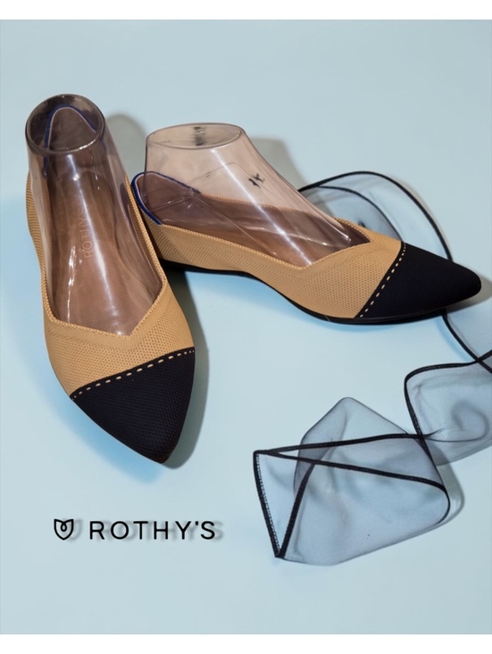 Rothy's Shoes - Rothy's The Point II Camel Captoe Flats - Size 9.5 (Excellent NWOB Condition)